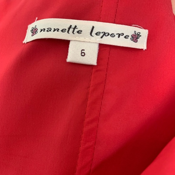 Vintage Nanette Lepore Strapless Blouse Size 6 - Picture 3 of 3